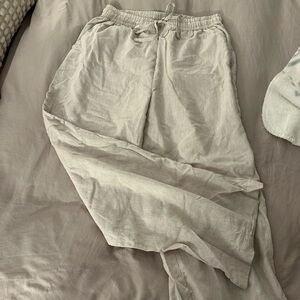 Cotton On Light Beige Wide-Leg Pants